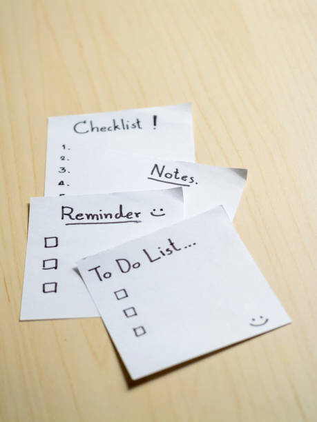 istock Organized strategies for productivity at home checklist notes and to-do lists 2187787738
