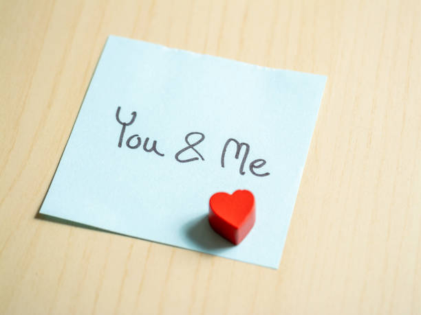 istock Love notes in a minimalist home office exploring the emotional creative content space 2187788380