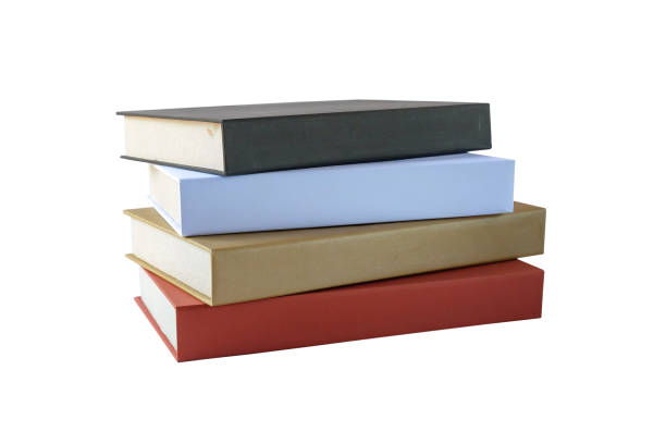 istock Stack of many hardcover books isolated on white background. 2187788832