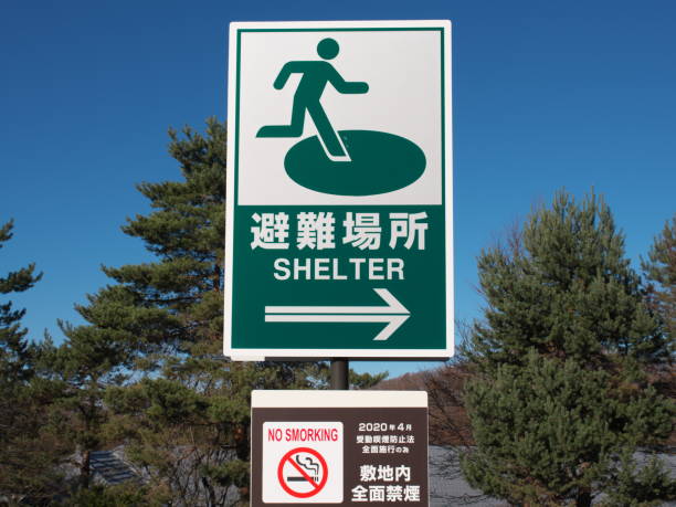 istock A board showing a route of Shelter 2187789948