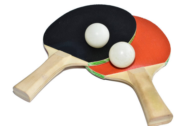 istock Two table tennis rackets with a ball. 2187790835