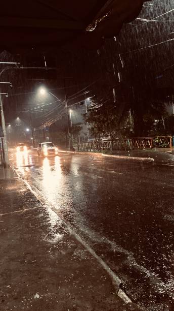 istock Rainy street. Rain in dramatic scene 2187791770