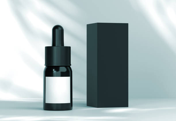 Blank Beauty Product Mockup With Tree Shadow