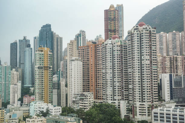 istock Sai Ying Pun, a city packed with skyscrapers 2187802254