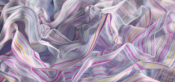 istock Vibrant Waves: A Kaleidoscope of Colorful Stripes in Soft Fabric Texture 2187803898