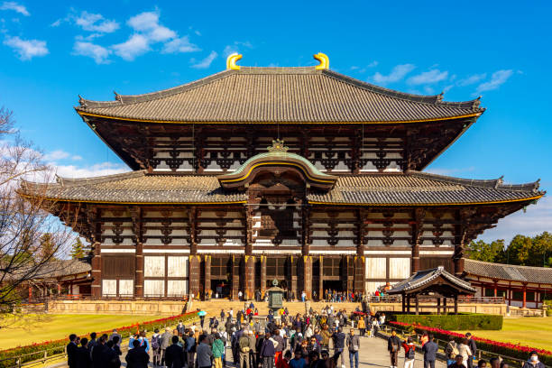 Nara, Japan - 23 November 2024: Todai-ji (Eastern Great Temple) founded in 8th century