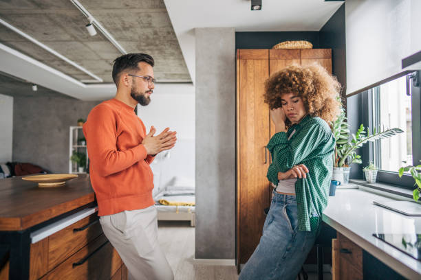 istock Young couple having an argument at home 2187804888