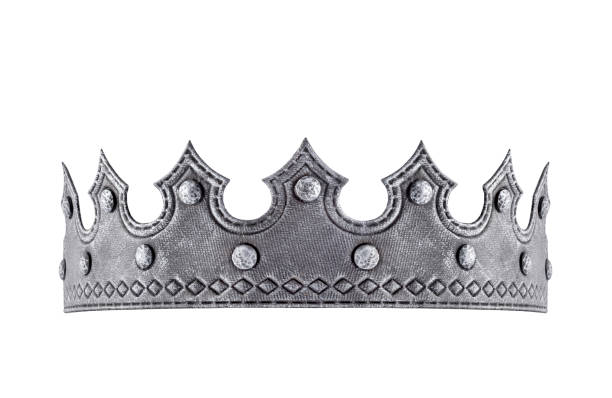 istock Ancient king or queen crown isolated on white background with clipping path 2187808089