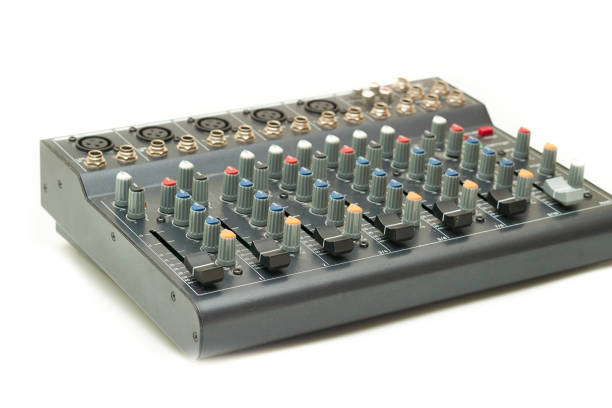 istock Mixing console for controlling the volume, frequencies of musical instruments 2187810862