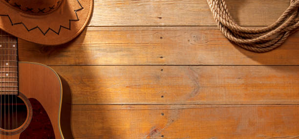 American Country music background with space for copy