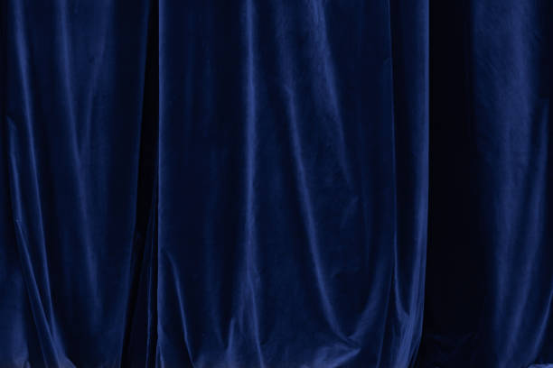 istock Blue curtain in theatre background 2187818493