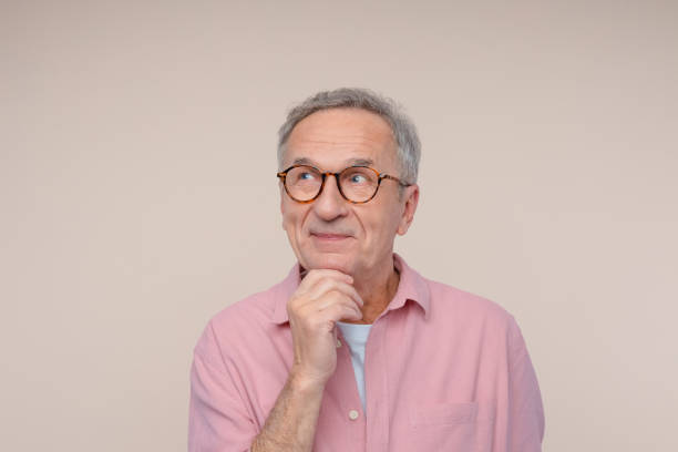 istock Portrait of surprised senior man 2187822788