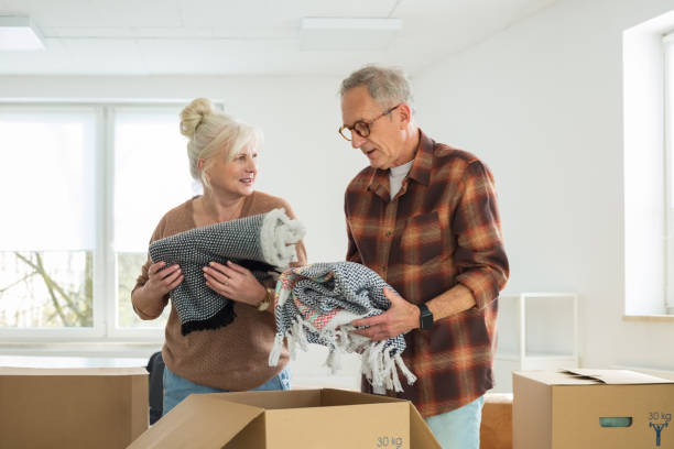 istock Senior couple moving house 2187823539