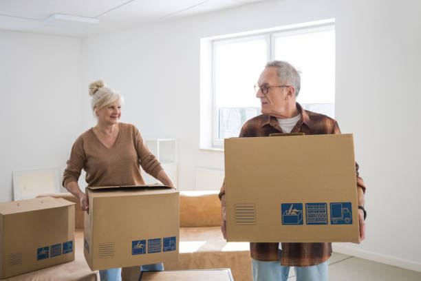 istock Senior couple moving house 2187823558