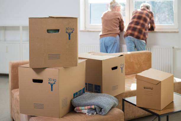 istock Senior couple moving house 2187823644