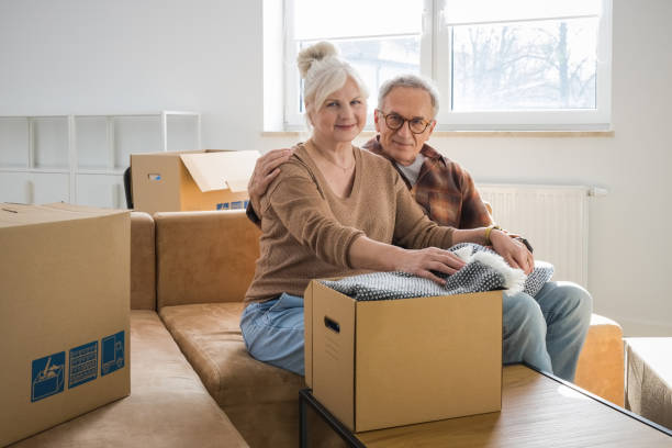 istock Senior couple moving house 2187823704