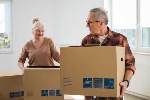 istock Senior couple moving house 2187823747