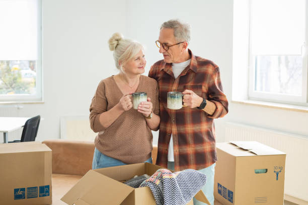 istock Senior couple moving house 2187823930