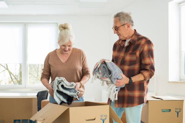 istock Senior couple moving house 2187823996