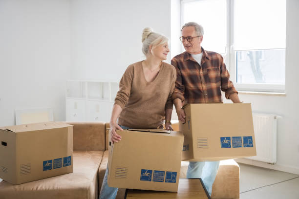 istock Senior couple moving house 2187824126