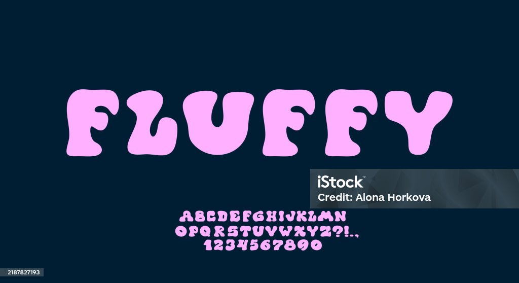 Fun Fonts Typescript Rounded Font Bold Typescript Stock Illustration - Download Image Now ...