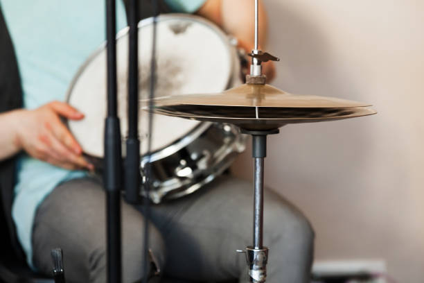 istock Drummer plays a snare drum with hands. Live music 2187828804
