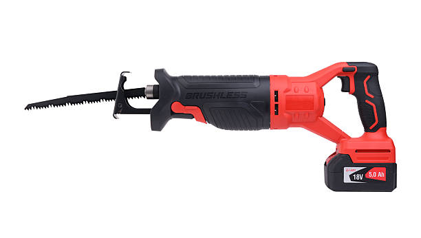 istock Sabre saw isolated on a white background. Reciprocating saw. 2187830451