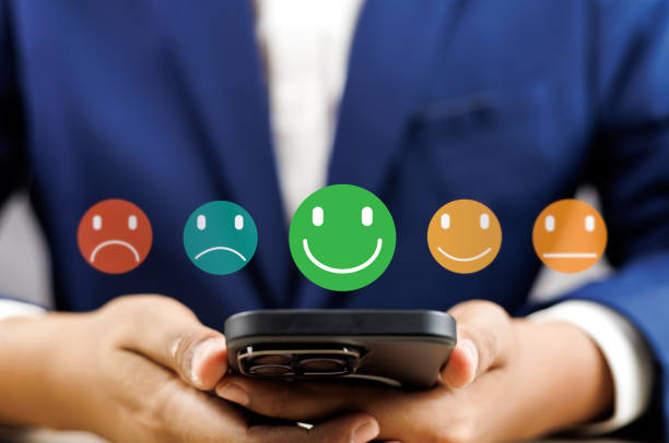 istock Users rate service experiences on online application for customer feedback and satisfaction for enhanced service, Quality service evaluation Through customer satisfaction surveys on online platforms. 2187831888