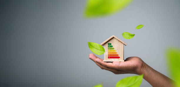 istock Energy-saving homes, energy efficiency concepts, eco-friendly home improvements, cost savings, low-energy eco-friendly homes, green handshake 2187832846