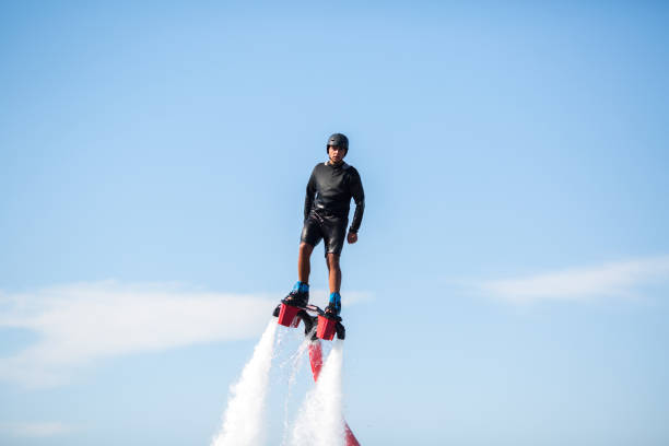 istock Fly board rider in the ocean 2187836939
