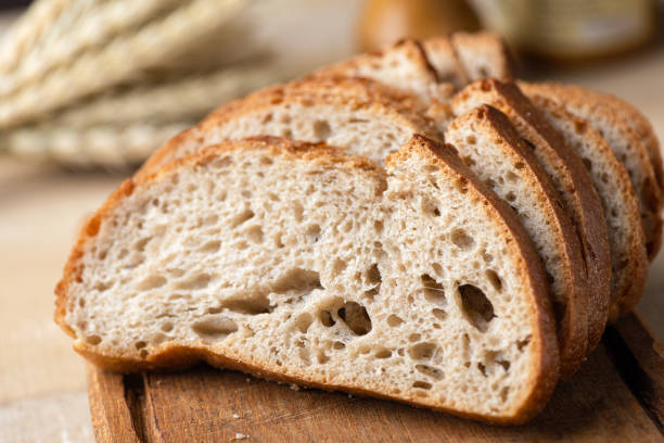 istock Sourdough bread cut into slices 2187837777