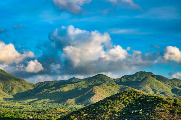 istock A mountain range with a cloudy sky in the background 2187840473