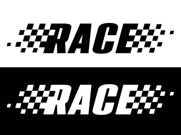 illustrations, cliparts, dessins animés et icônes de texte de la course - faire la course