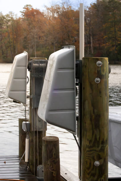 istock Old Elevator Style Boat Lift- Chesapeake Bay 2187851494