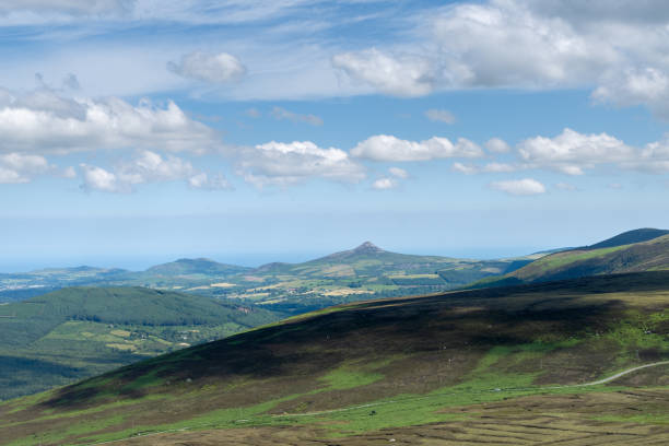 istock Tranquil, idyllic landscape that transmits peace and harmony. Spectacular landscape of the Dublin Mountains, Wicklow Mountains and Sugar Loaf Mountain. 2187851749