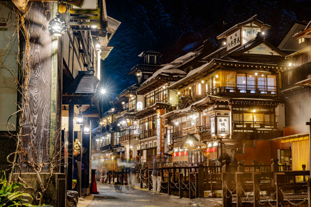 istock Ginzan Onsen illuminations in Yamagata Prefecture 2187852582