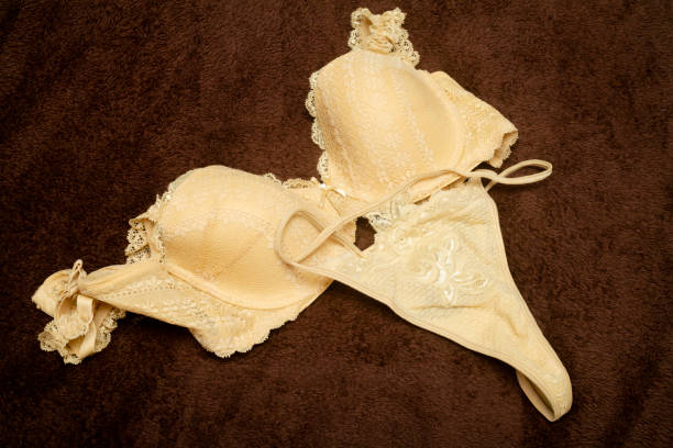 istock Seductive  beige colored fashionable  lingerie 2187854351