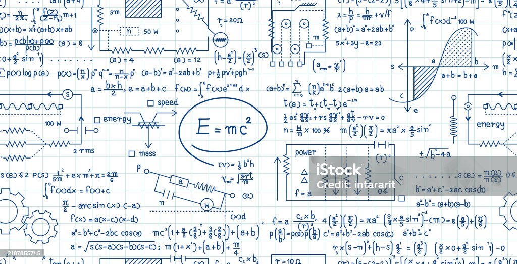 Scientific Simple Formula Scientific Formula Background Stock Illustration - Download Image Now ...