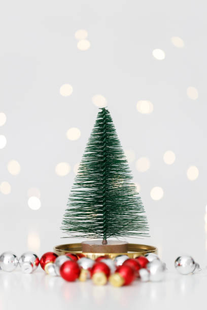 istock Christmas tree and shiny Christmas ornaments 2187870758