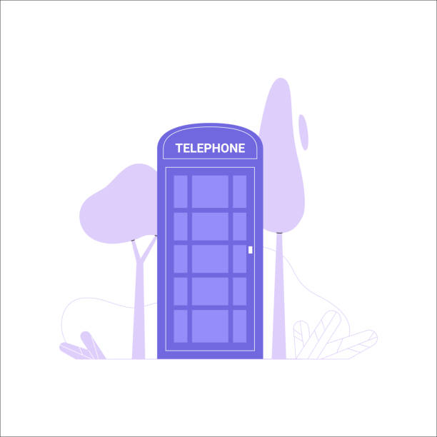 istock Telephone Booth In Flat Vector Illustration Symbolizing Communication, Nostalgia, And Urban Landmark, Isolated On White Background. 2187873121