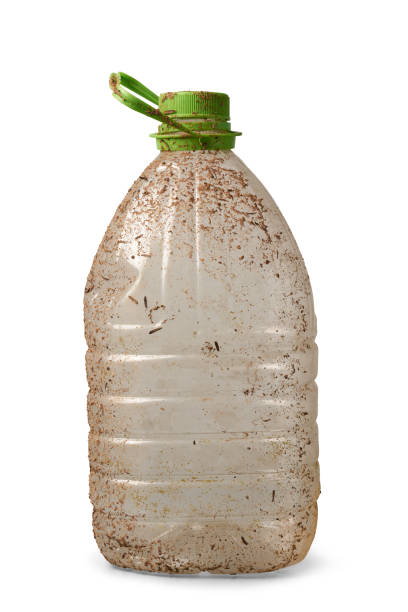 istock old dirty plastic water bottle isolated white 2187874226