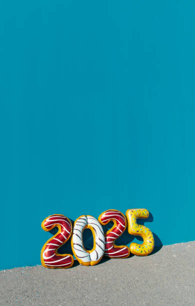 istock number 2025, as the new year, made with balloons 2187875462