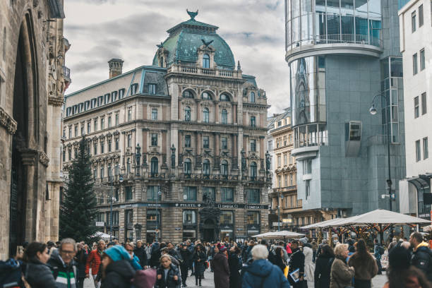 Austria, Vienna-November 18,2024: A historical place visited by tourists
