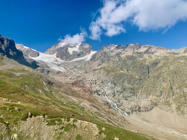 istock Hiking path on the Col de la Seigne in Italy 2187898956