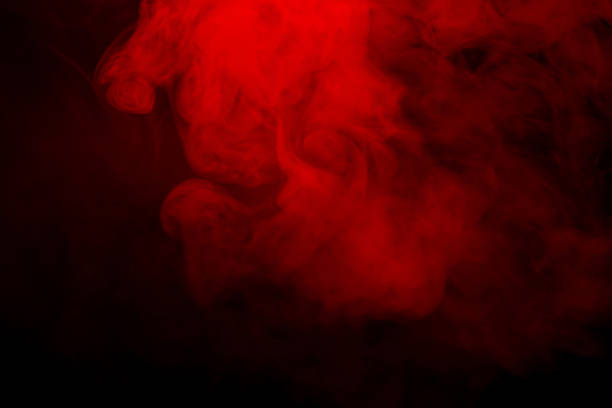 istock Orange and red steam on a black background. 2187904123