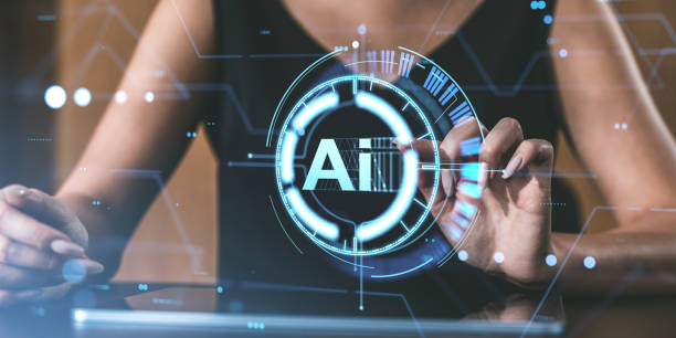istock Holographic AI Interface with Futuristic Design. 2187905014