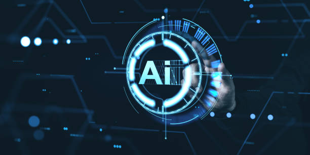 istock Futuristic AI Hologram Interface in Blue Tones. 2187905859