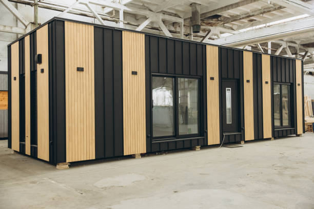 istock Modular building under construction in a large industrial facility 2187907216