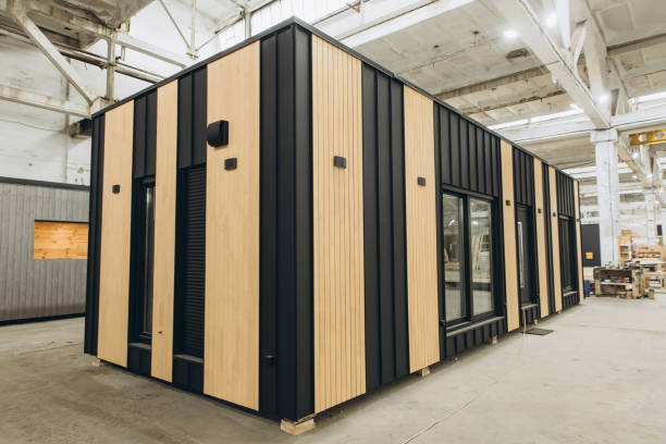 istock Modern modular house under construction in a factory 2187907219