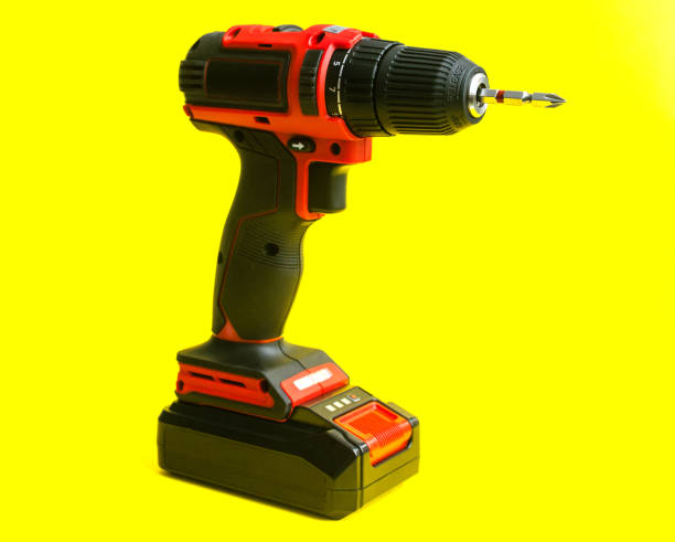 istock cordless screwdriver with a bit for self-tapping screws 2187913003